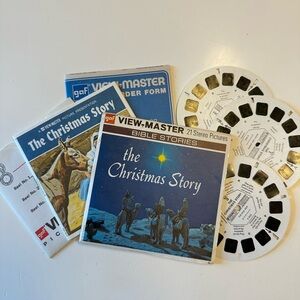 View-Master The Christmas Story Bible Story Vintage 3 Reel Set and Story Booklet